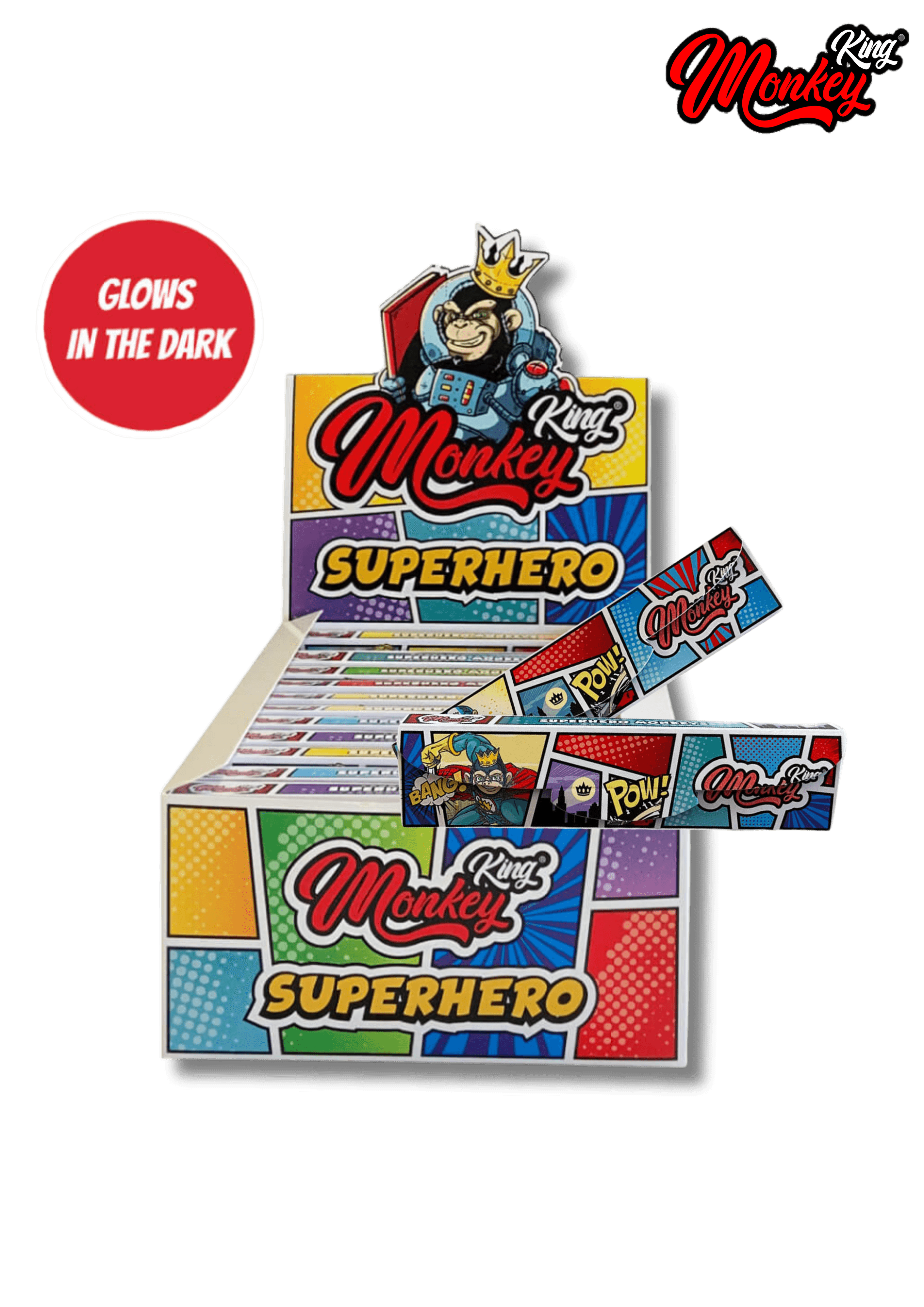 MONKEY KING – Feuilles à rouler + filtres Ks slim« Super Hero »