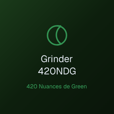 Grinder 420 Nuances de Green