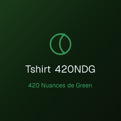 T-shirt 420 Nuances de Green