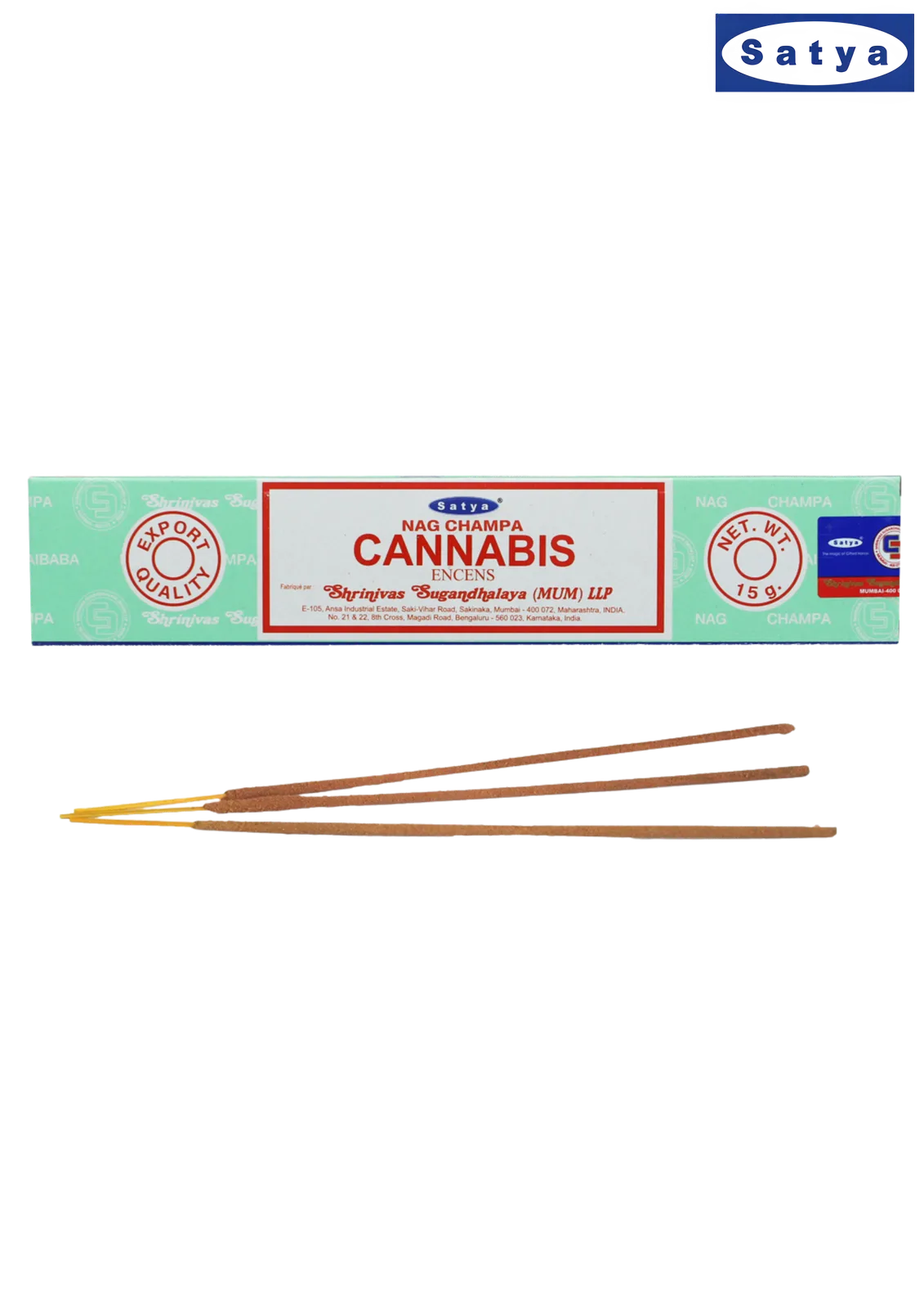 SATYA – Boite encens senteur Cannabis