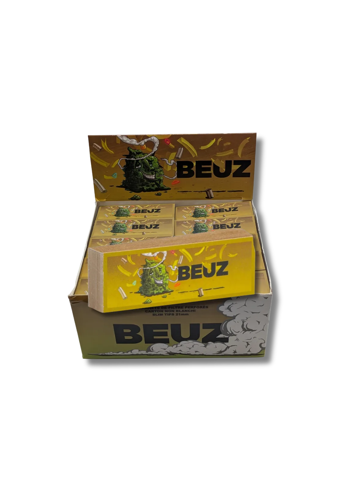 Filtres Carton Beuz Brown Perforés – Édition Spéciale Buds (50 Filtres) — photo 1