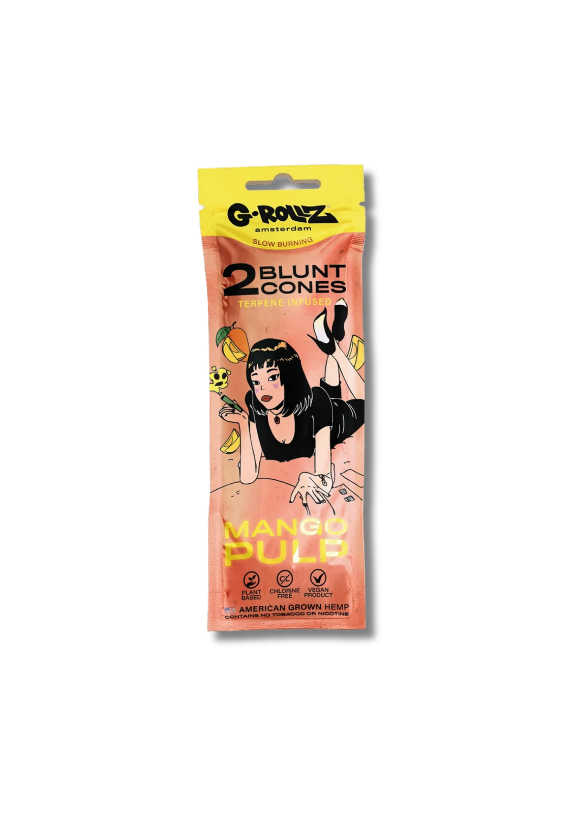 Blunt Chanvre G‑Rollz Mango Pulp – King Size Sans Tabac (Pack de 2) — photo 1